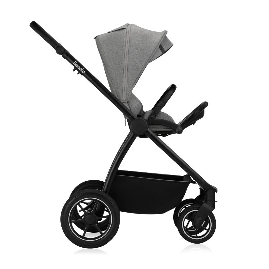 Lionelo - Kombinuotas vežimėlis 3 viename MERIL Grey Stone