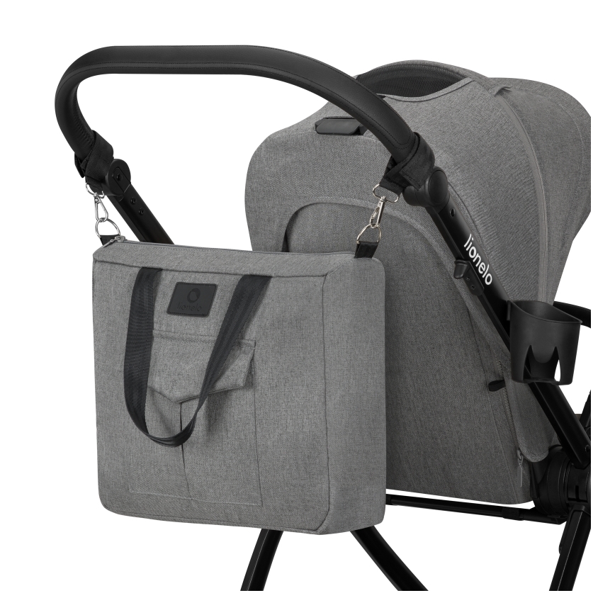 Lionelo - Kombinuotas vežimėlis 3 viename MERIL Grey Stone