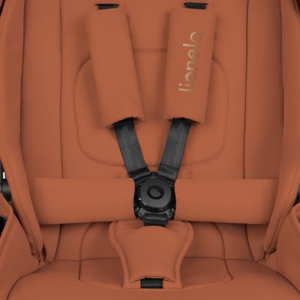 Lionelo - Kombinuotas vežimėlis 3 viename MIKA PLUS Brown Rust