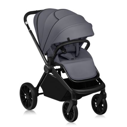 Lionelo - Kombinuotas vežimėlis 3 viename MIKA PLUS Grey Stone