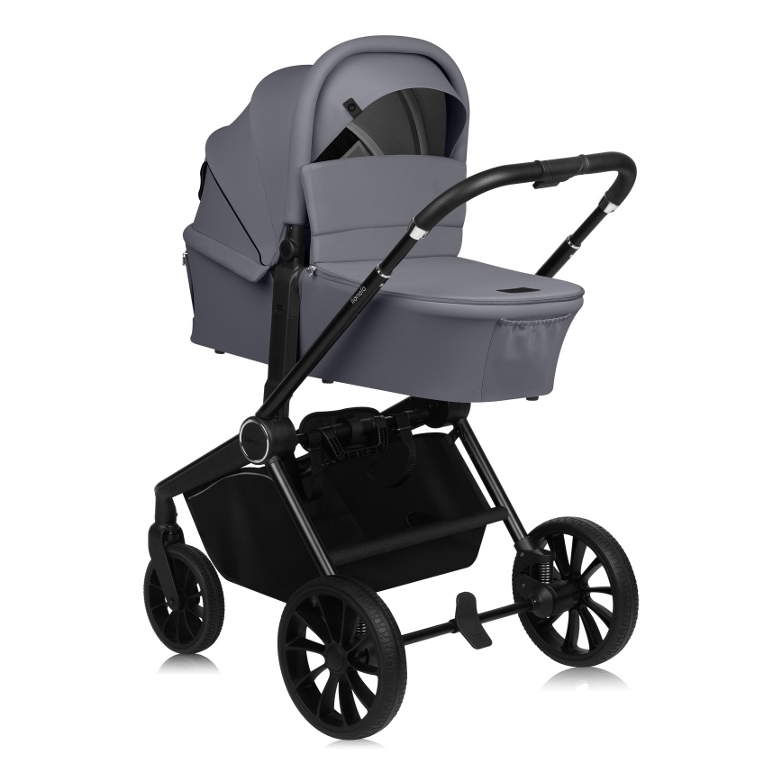 Lionelo - Kombinuotas vežimėlis 3 viename MIKA PLUS Grey Stone