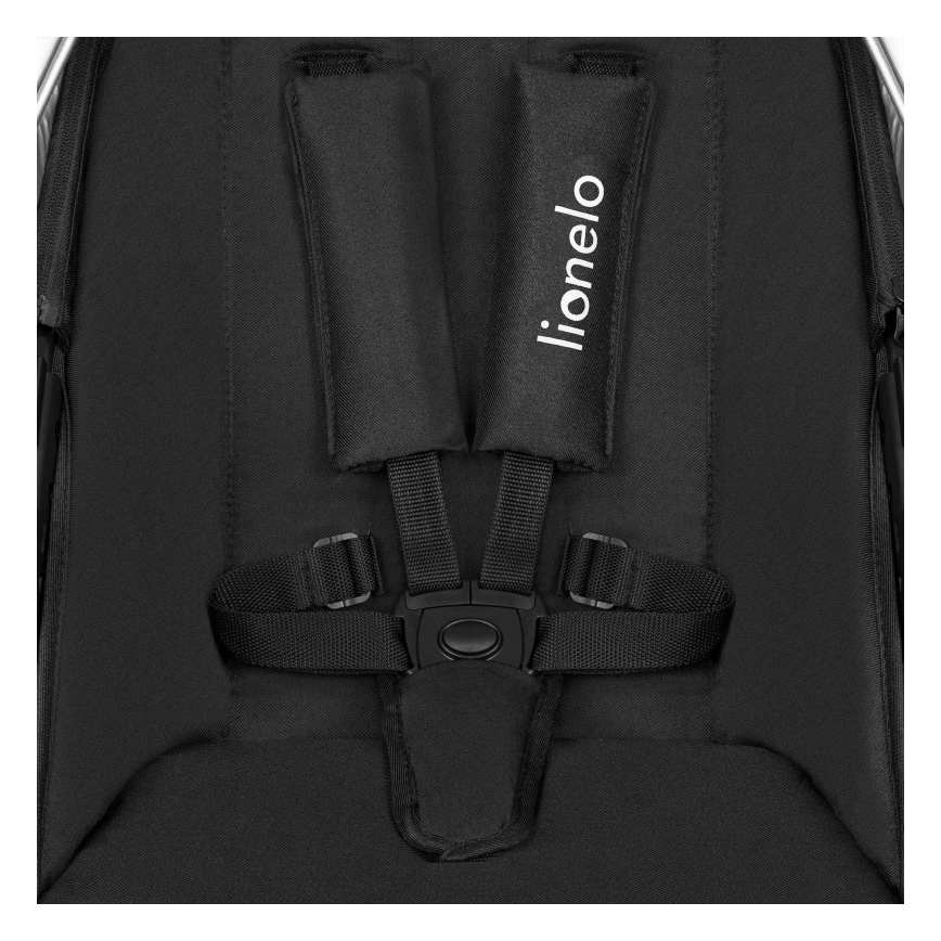 Lionelo - Kombinuotas vežimėlis 3in1 AMBER Juoda / Sidabrinė