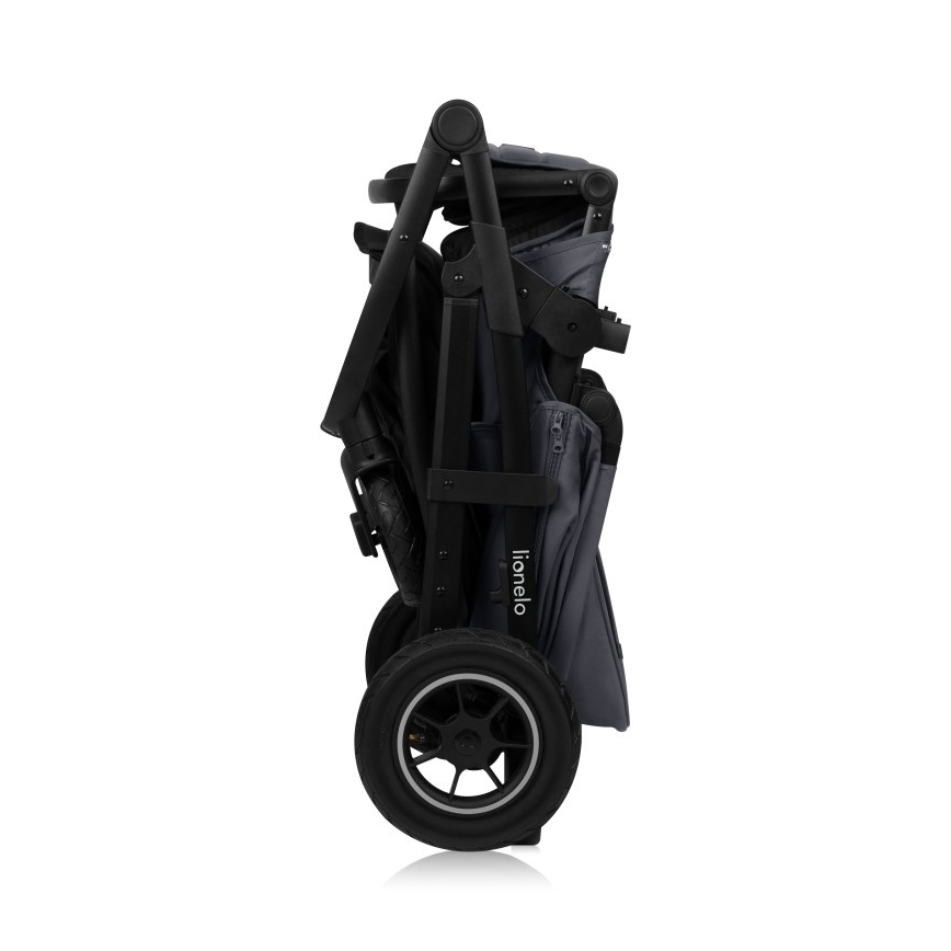 Lionelo - Kombinuotas vežimėlis 3in1 AMBER PLUS Grafito pilka