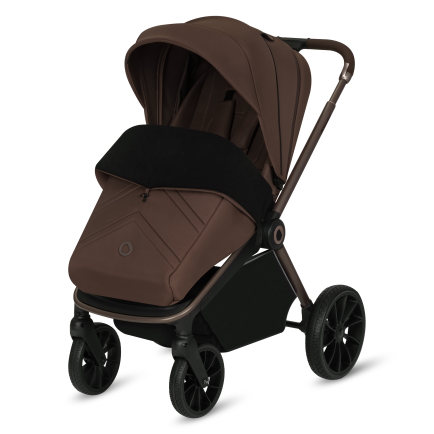 Lionelo - Kombinuotas vežimėlis 3in1 MIKA PLUS Mocha Mousse