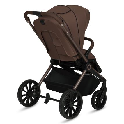 Lionelo - Kombinuotas vežimėlis 3in1 MIKA PLUS Mocha Mousse