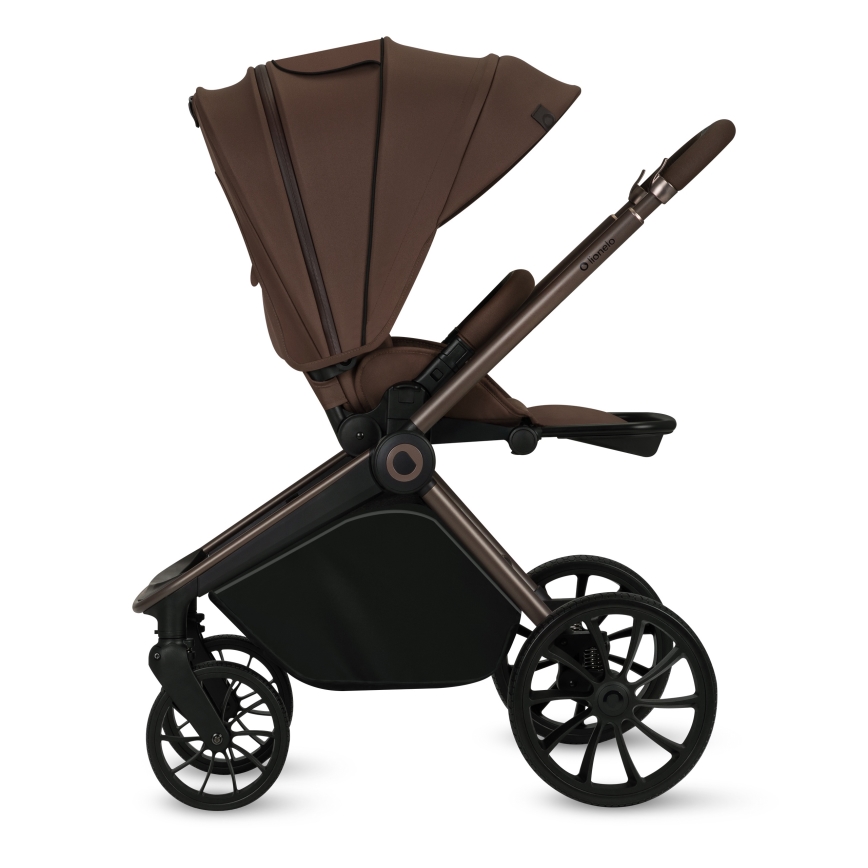 Lionelo - Kombinuotas vežimėlis 3in1 MIKA PLUS Mocha Mousse