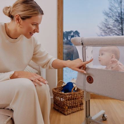 Lionelo - Kūdikio lovelė 3in1 AURORA smėlio spalva