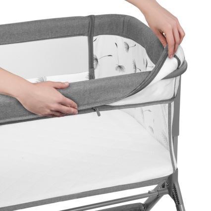 Lionelo - Kūdikio lovelė 3in1 LEONIE PLUS pilka