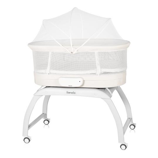 Lionelo - Kūdikio lovelė su integruota svarstyklė CORAL White