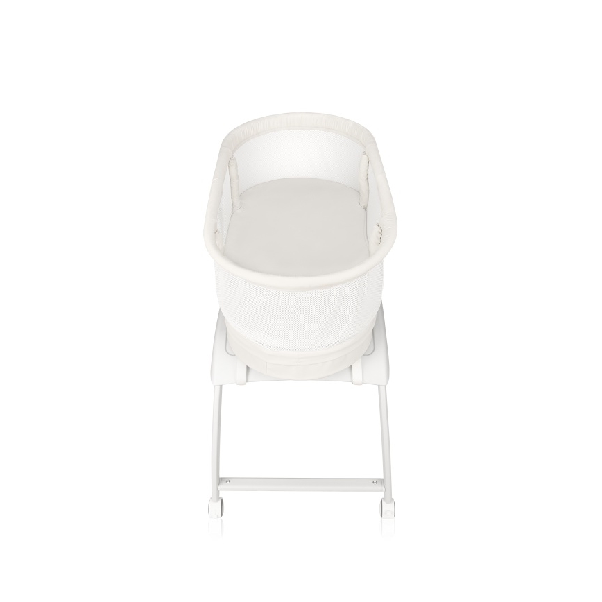 Lionelo - Kūdikio lovelė su integruota svarstyklė CORAL White