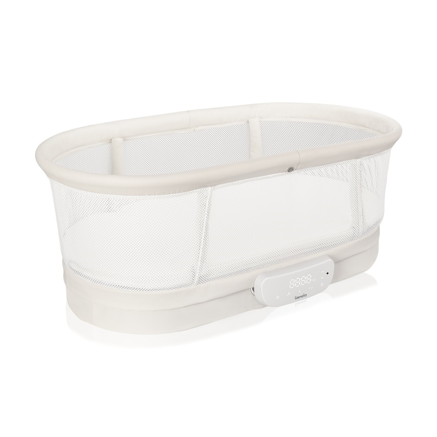 Lionelo - Kūdikio lovelė su integruota svarstyklė CORAL White