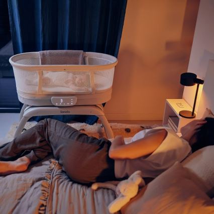 Lionelo - Kūdikio lovelė su svarstyklėmis CORAL White