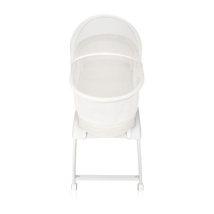 Lionelo - Kūdikio lovelė su svarstyklėmis CORAL White