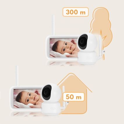 Lionelo - Kūdikio stebėjimo monitorius BABYLINE 9.1 5V 3600 mAh