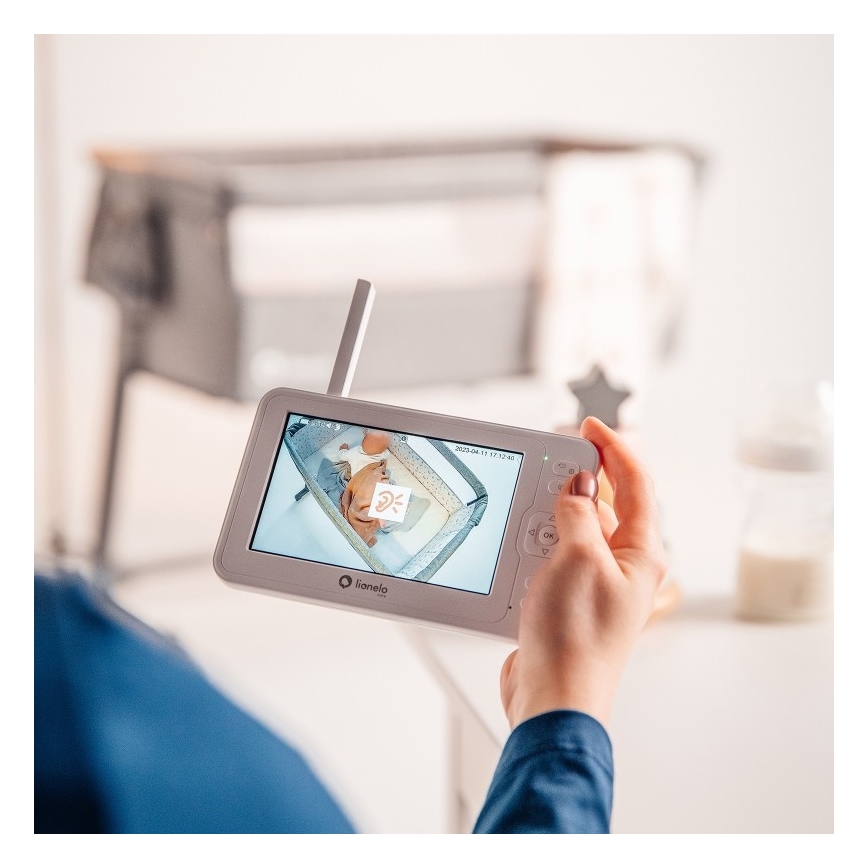 Lionelo - kūdikio stebėjimo prietaisas su monitoriumi BABYLINE 6.2 5V 3600 mAh