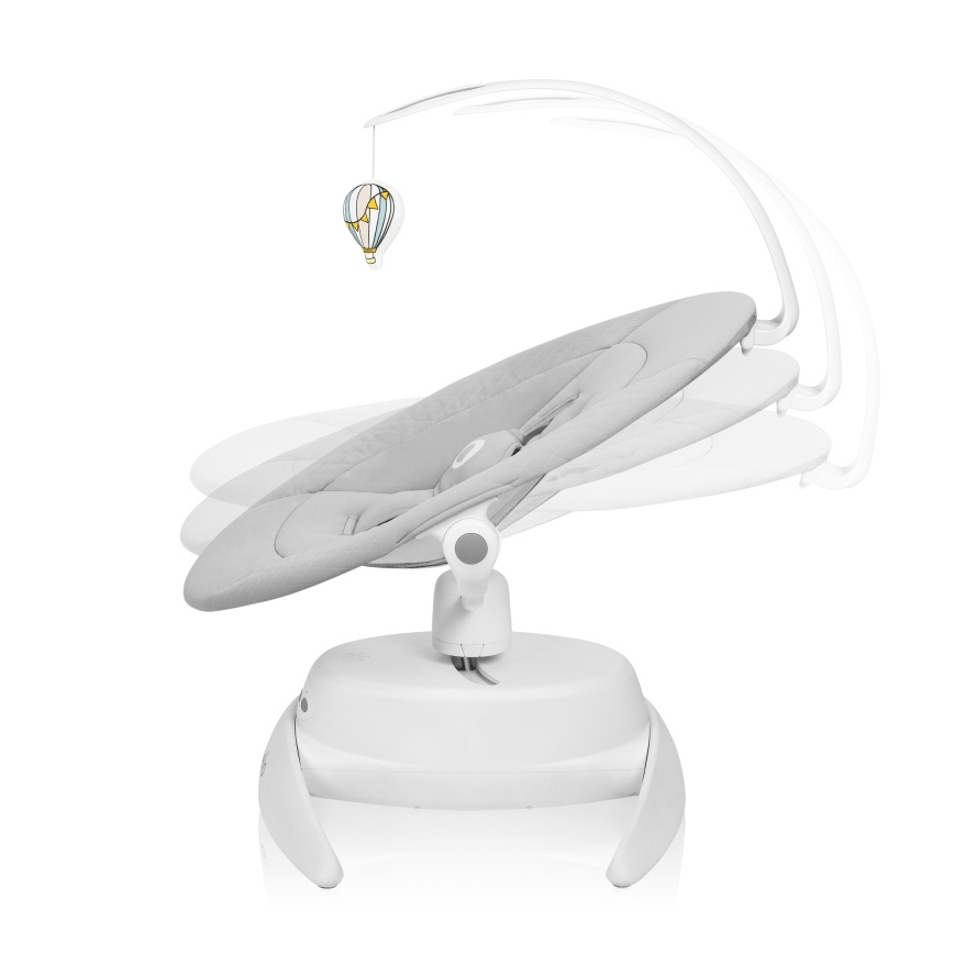 Lionelo - Kūdikio supamasis su melodija IRIS Grey Concrete