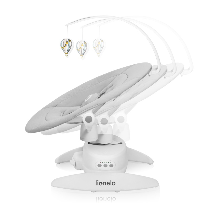 Lionelo - Kūdikio supamasis su melodija IRIS Grey Concrete
