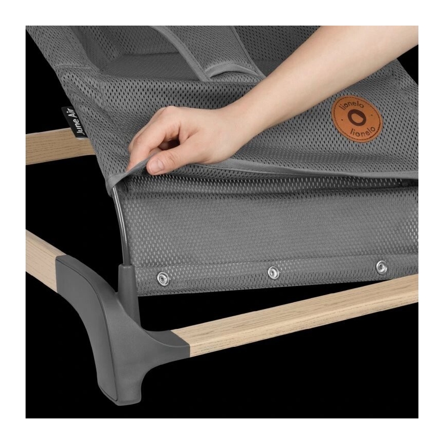 Lionelo - Kūdikio supynė JUNE pilka