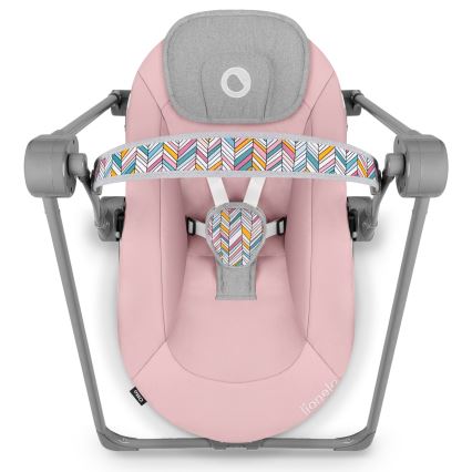 Lionelo - Kūdikio supynė OTTO 4xLR14 Pink Baby