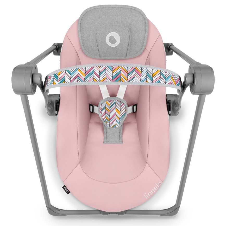 Lionelo - Kūdikio supynė OTTO 4xLR14 Pink Baby