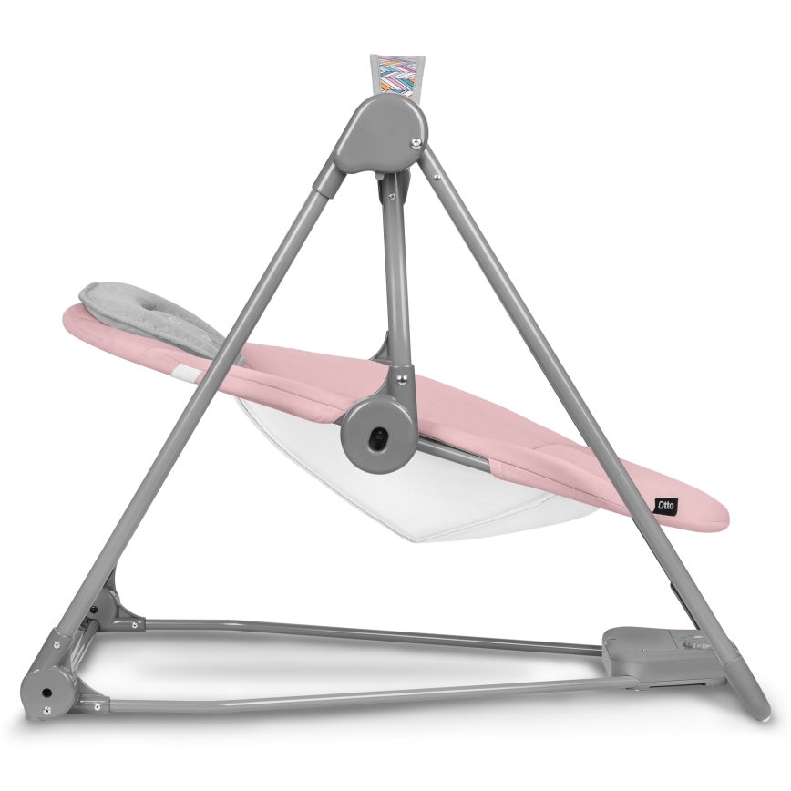 Lionelo - Kūdikio supynė OTTO 4xLR14 Pink Baby