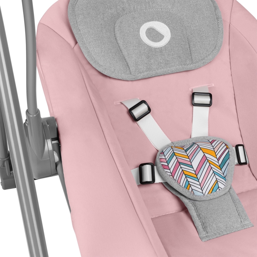 Lionelo - Kūdikio supynė OTTO 4xLR14 Pink Baby