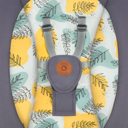 Lionelo - Kūdikio supynė su melodija RALF 4xAA betono pilka + nuotolinio valdymo pultas