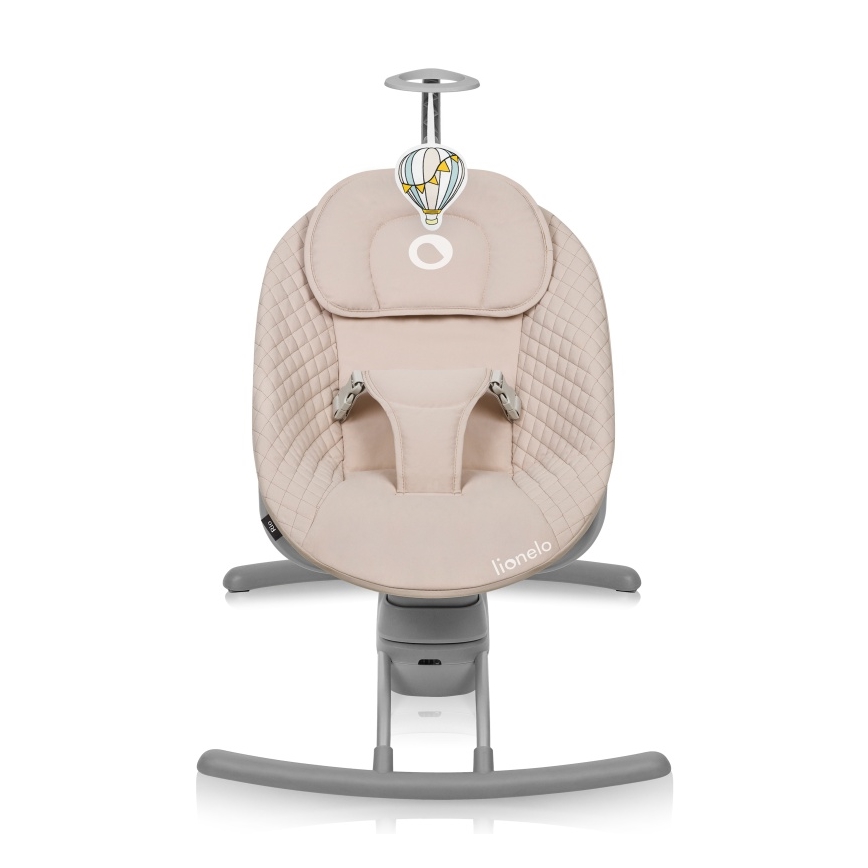 Lionelo - Kūdikio supynės su melodija RIO 4xC Smėlio latte + nuotolinis pultas