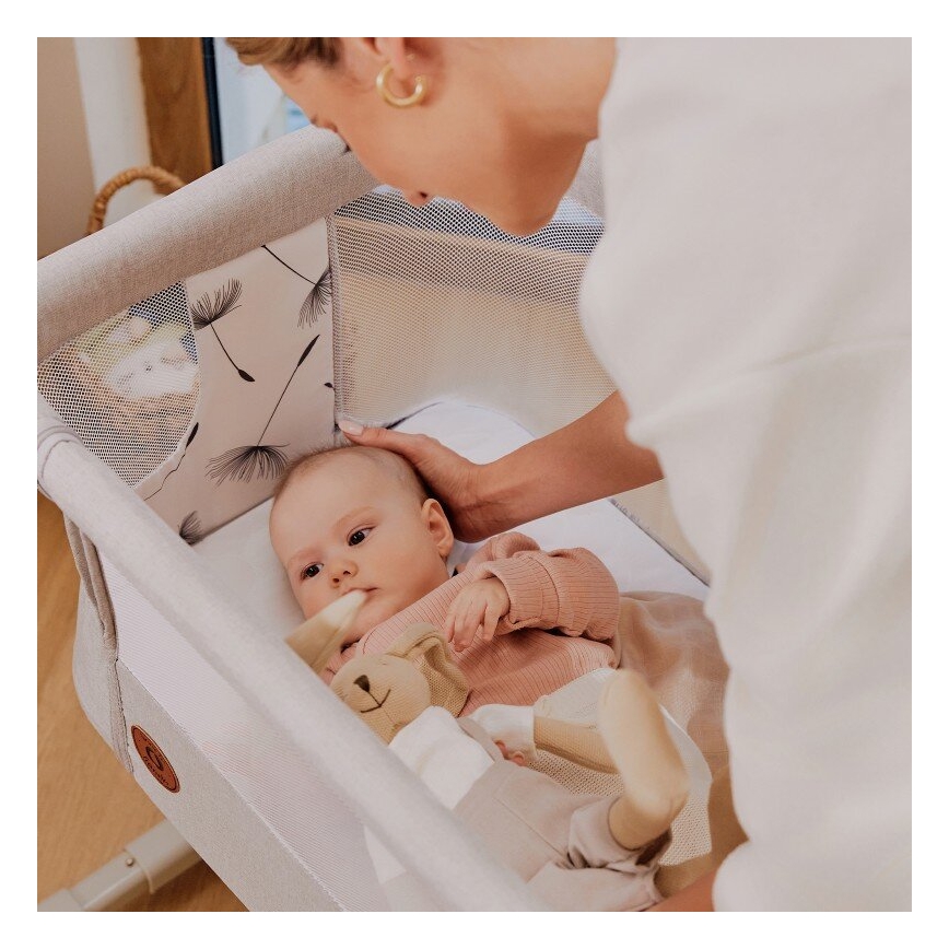 Lionelo - Kūdikių lovelė 3in1 AURORA pilka