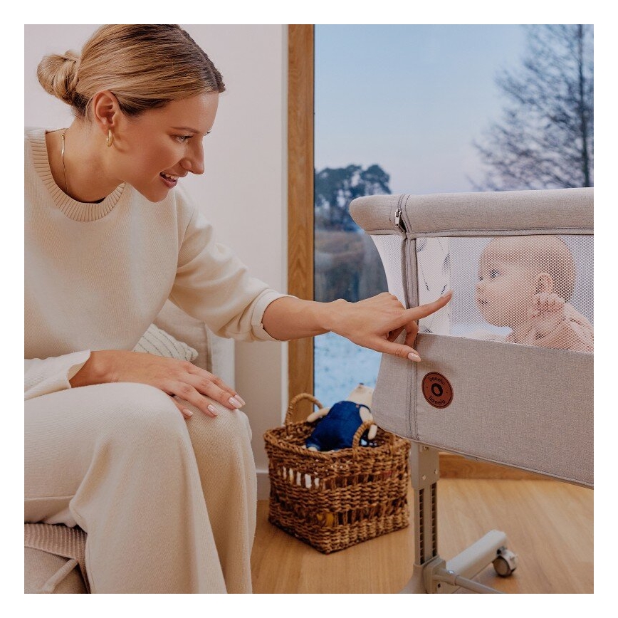 Lionelo - Kūdikių lovelė 3in1 AURORA pilka