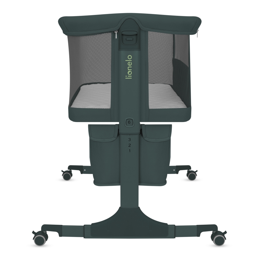 Lionelo - Kūdikių lovelė 3in1 JODIE, žalia/grafito