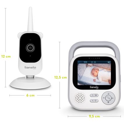 Lionelo - kūdikių monitorius BABYLINE 3.2 5V 2600 mAh