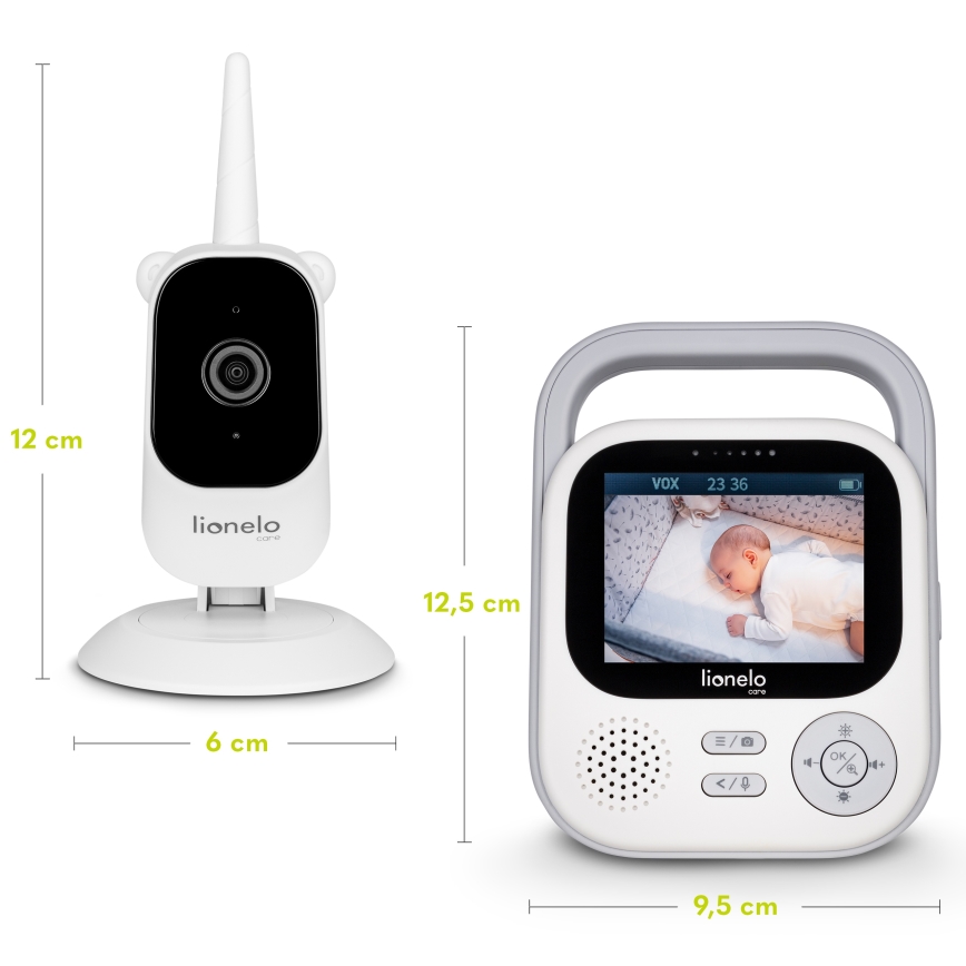 Lionelo - kūdikių monitorius BABYLINE 3.2 5V 2600 mAh