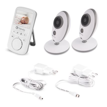 Lionelo - Kūdikių stebėjimo įrenginys su monitoriumi BABYLINE 5.1 230V 1000 mAh