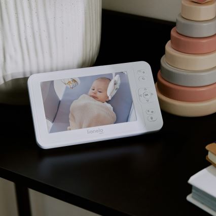 Lionelo - Kūdikių stebėjimo įrenginys su monitoriumi BABYLINE 8.3 5V 3600 mAh