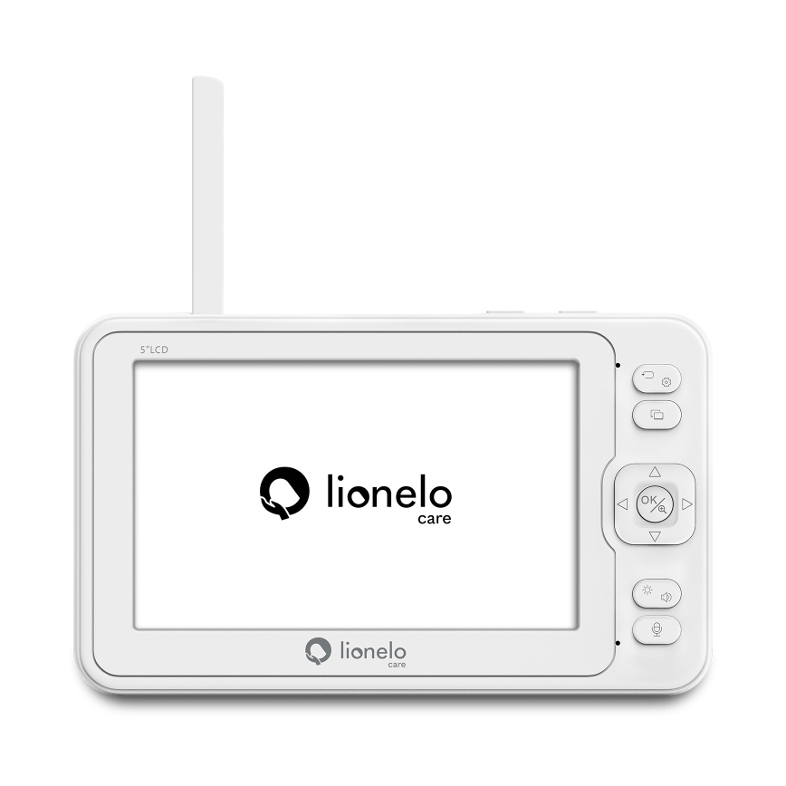 Lionelo - Kūdikių stebėjimo įrenginys su monitoriumi BABYLINE 8.3 5V 3600 mAh