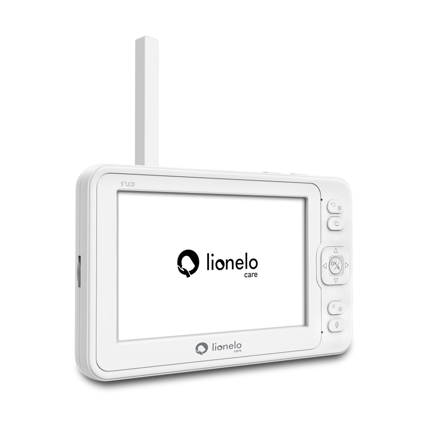 Lionelo - Kūdikių stebėjimo įrenginys su monitoriumi BABYLINE 8.3 5V 3600 mAh