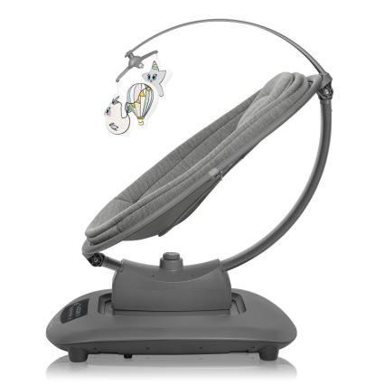 Lionelo - Kūdikių sūpynės su melodija BLOSSOM Grey Concrete + nuotolinis pultas