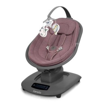 Lionelo - Kūdikių supynės su melodija BLOSSOM Pink Mauve + su nuotolinio valdymo pulteliu