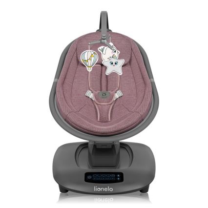 Lionelo - Kūdikių supynės su melodija BLOSSOM Pink Mauve + su nuotolinio valdymo pulteliu