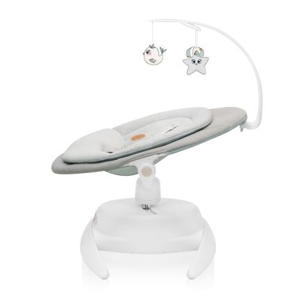 Lionelo - Kūdikių supynės su melodija MELL Beige Sand 4xAA + nuotolinio valdymo pultas