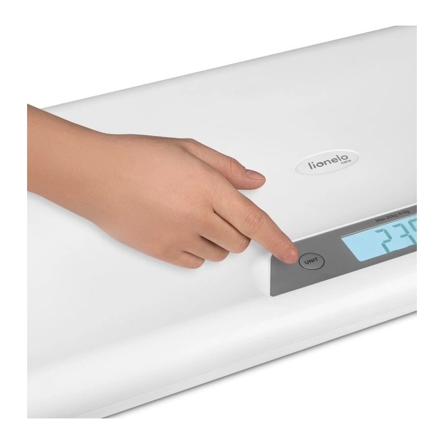 Lionelo - Kūdikių svarstyklės BABYBALANCE 3xAAA