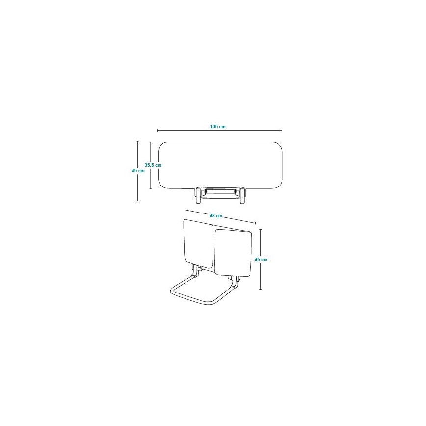 Lionelo - LORA apsauginė lovos tvorelė, pilka