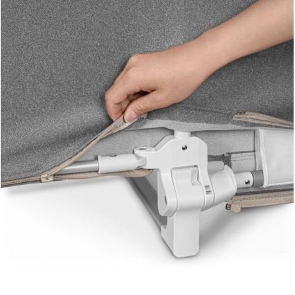 Lionelo - LORA XL tamsiai pilka apsauginė lovos tvorelė