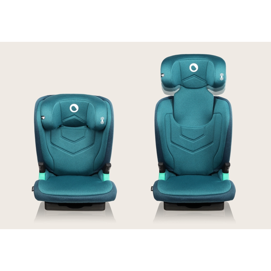 Lionelo - NEAL i-Size 100-150 cm automobilių kėdutė Žalia Turkuaz