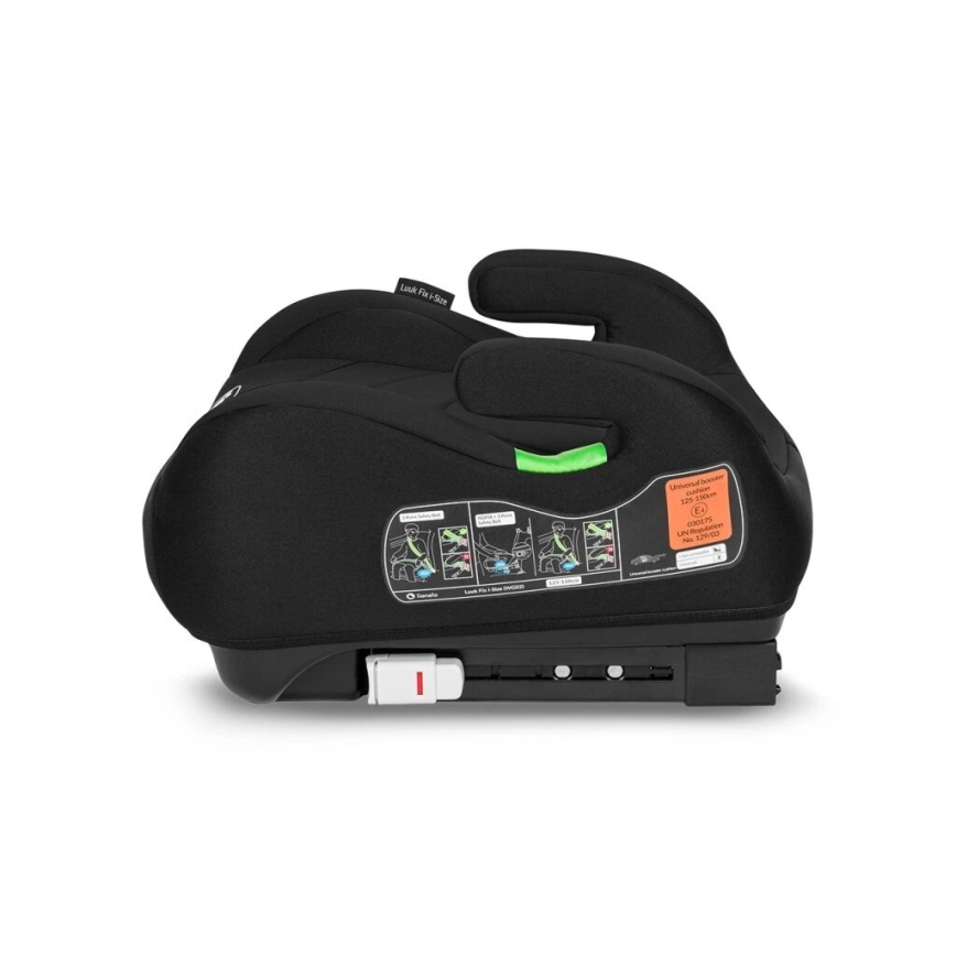 Lionelo - Paaukštinamoji automobilinė sėdynė LUUK FIX i-Size 125-150 cm juoda