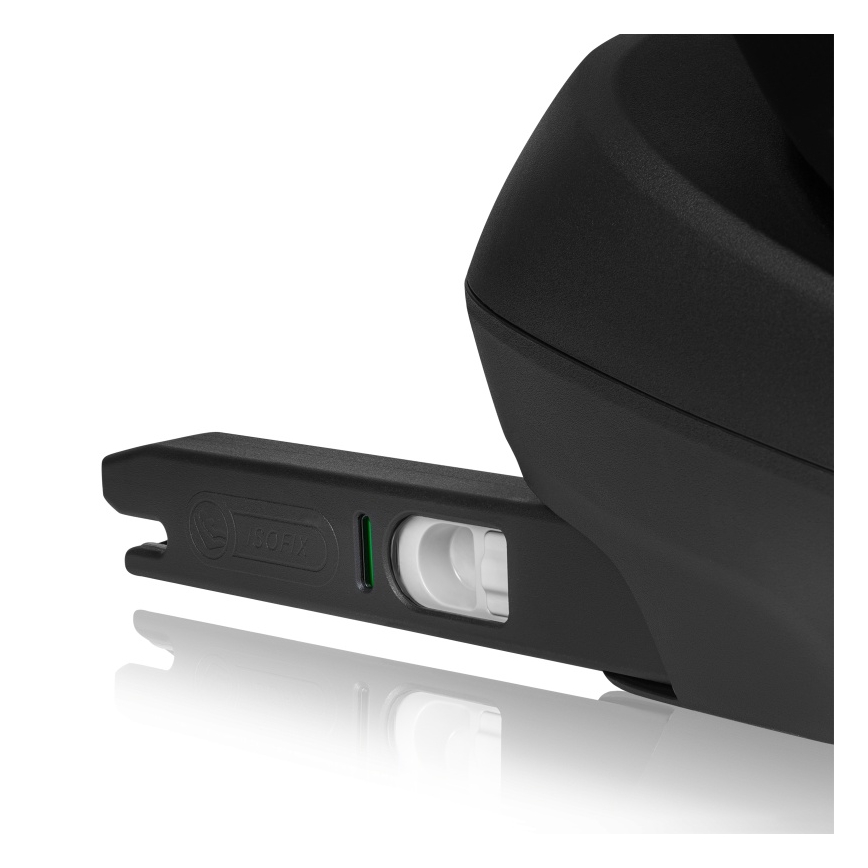 Lionelo - pasisukanti automobilinė kėdutė su baze LAVENDER i-Size 76-150 cm Black Carbon