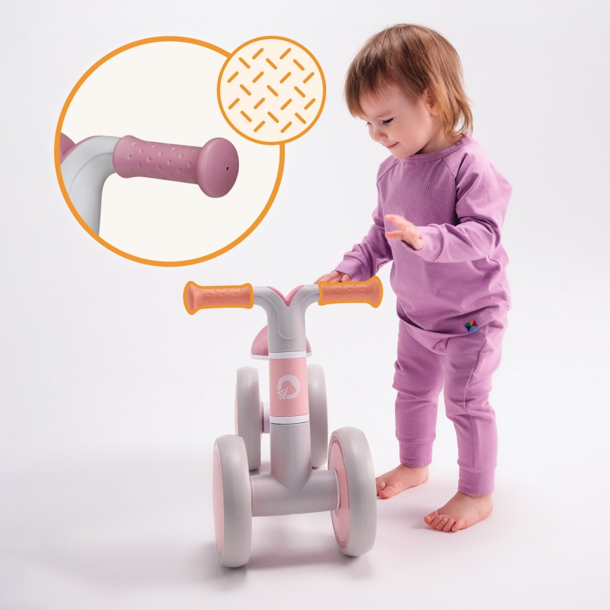 Lionelo - Paspiriamas dviratukas VILLY Pink Rose