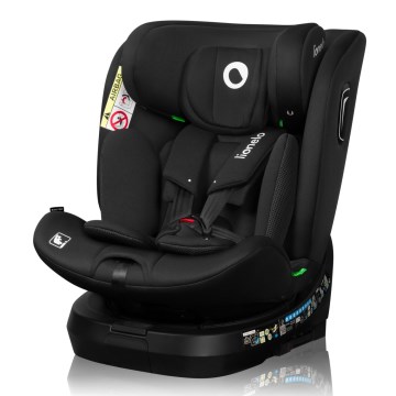 Lionelo - Pasukama autokėdutė su baze BRAVE i-Size 40-150 cm Juodas Carbon