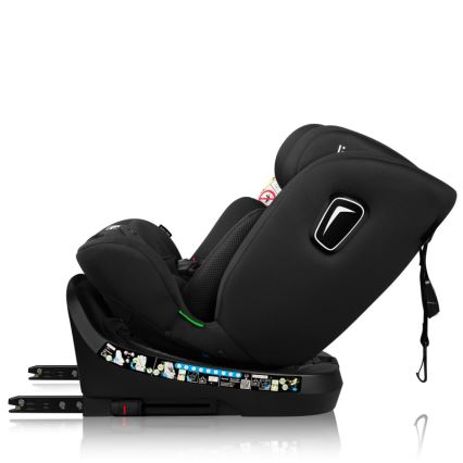 Lionelo - Pasukama autokėdutė su baze BRAVE i-Size 40-150 cm Juodas Carbon